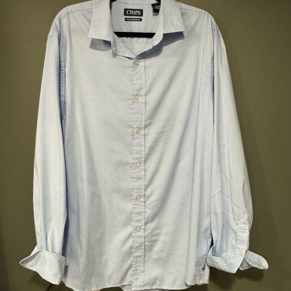 Chaps Light Blue Men's Button Down Shirt
